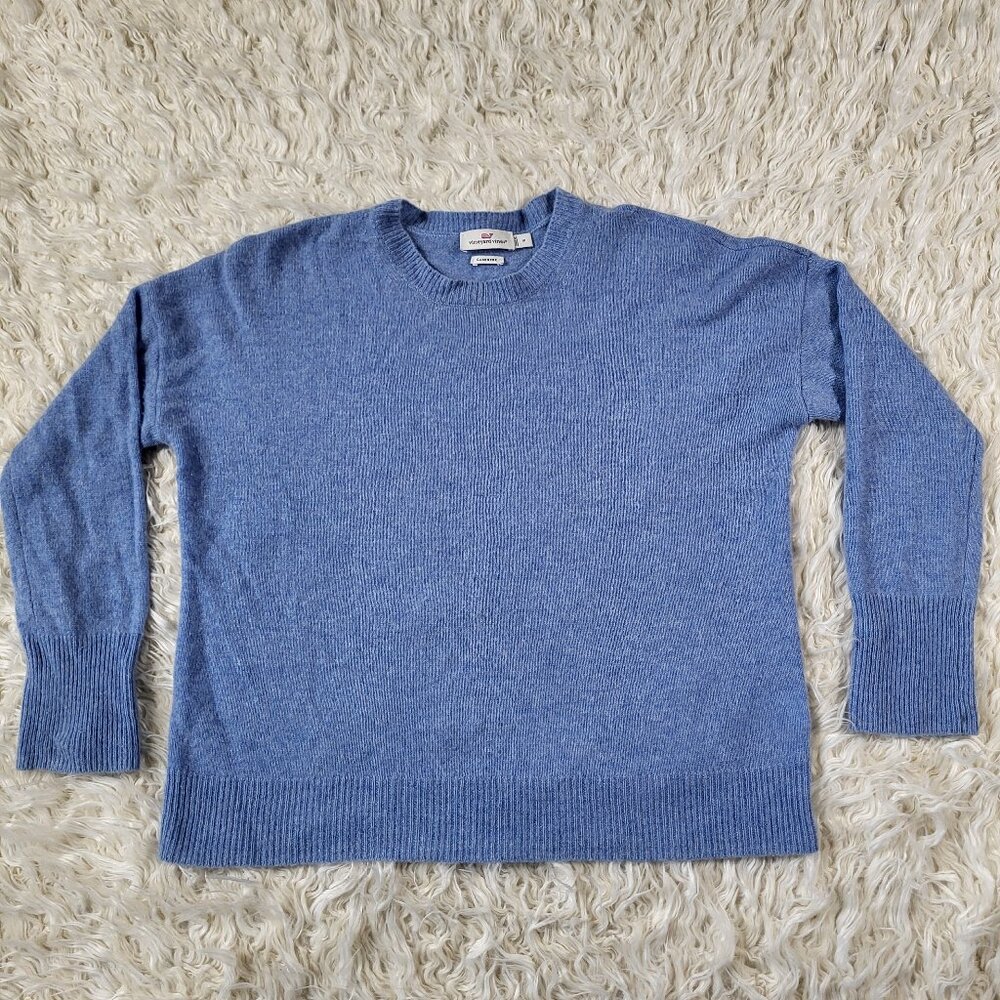 Vineyard Vines Cashmere Sweater Hydrangea Heather Size Medium